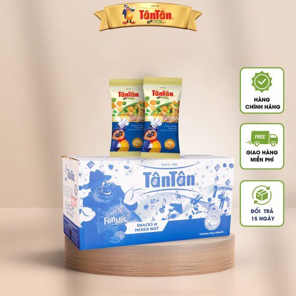 Snack & Đậu thập thập cẩm Funmix Tân Tân - Thùng 100 gói (24gr)